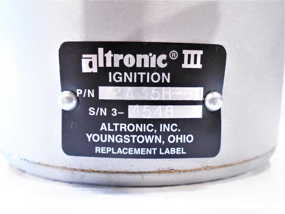 Altronic III Ignition System, P/N# 12A35H-BEL
